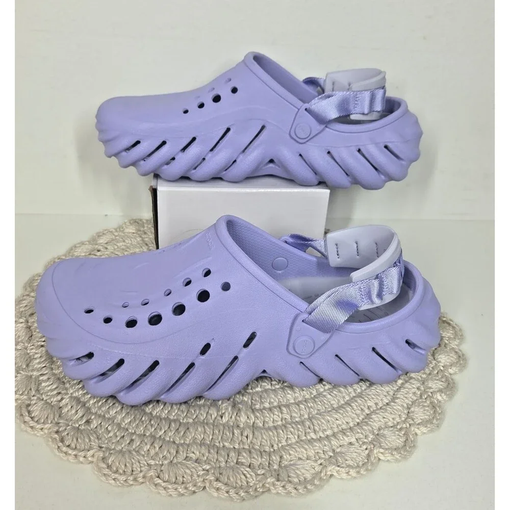 NEW CROCS ECHO CLOG WOMAN 10 MEN 8 Lavender COMFORT WATER RESISTANT LIGHTWEIGHT - Picture 8 of 15